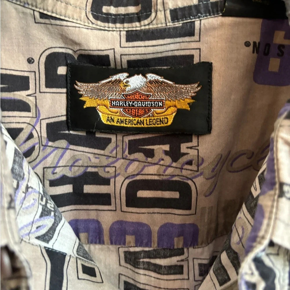 Vintage 1999 Harley Davidson button up men's XL - Picture 2 of 4